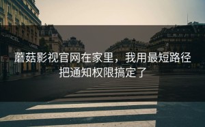 蘑菇影视官网在家里，我用最短路径把通知权限搞定了