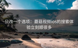 只改一个选项：蘑菇视频ios的搜索体验立刻顺很多