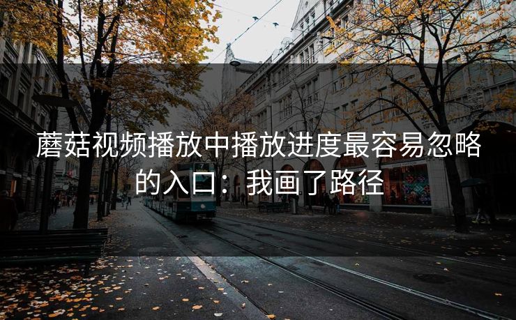蘑菇视频播放中播放进度最容易忽略的入口：我画了路径